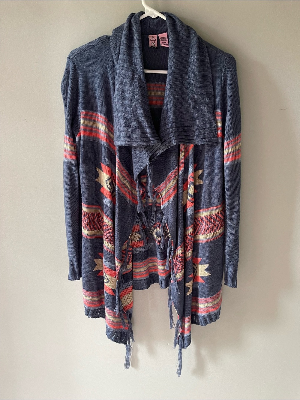 Bohemian Tribal Aztec Cardigan Sweater Sz Small love on a hanger